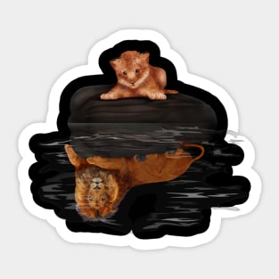 Cute Little Baby Simba lion Sticker